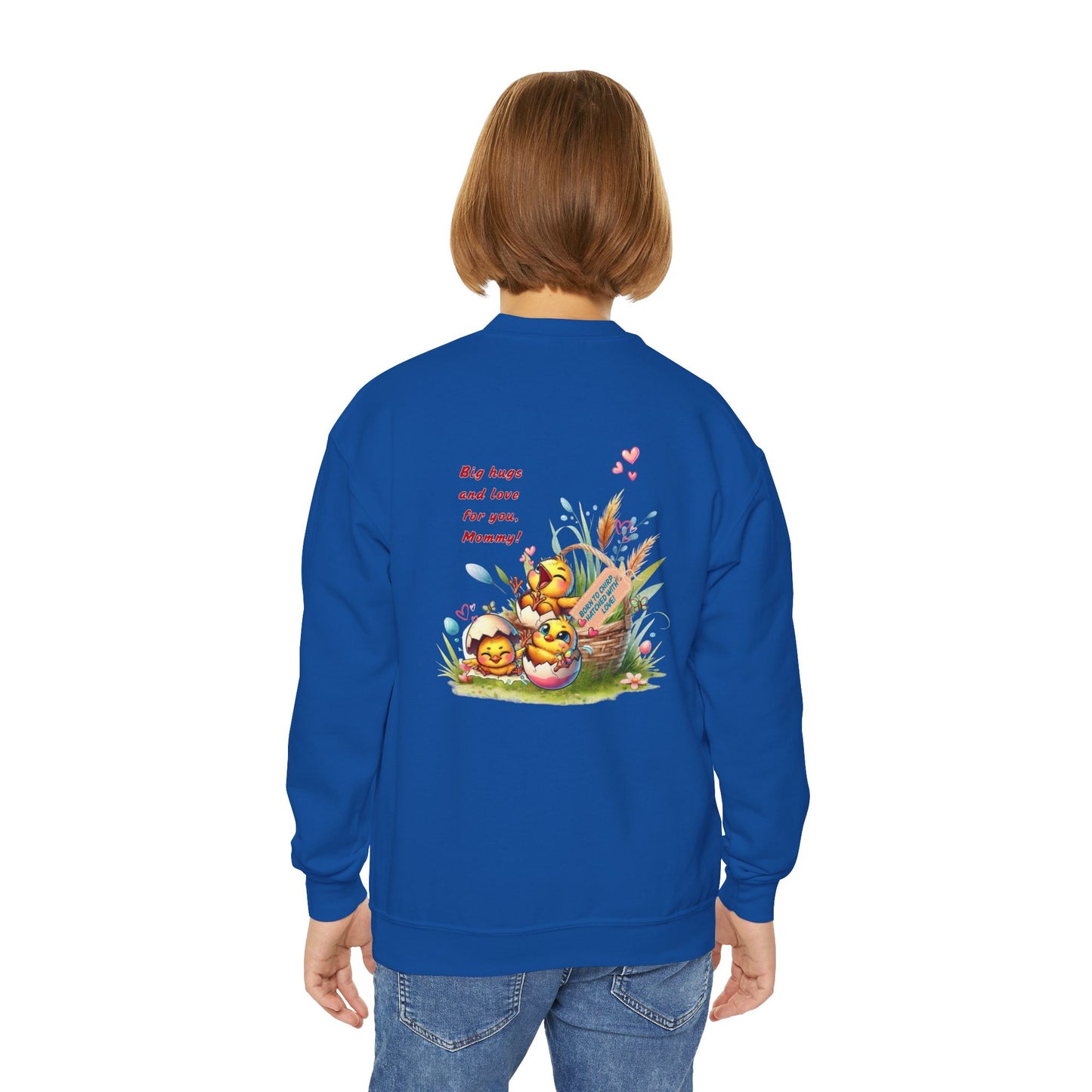 Funny Emotional Messages Youth Crewneck Sweatshirt - Perfect Gift for Mother's Day