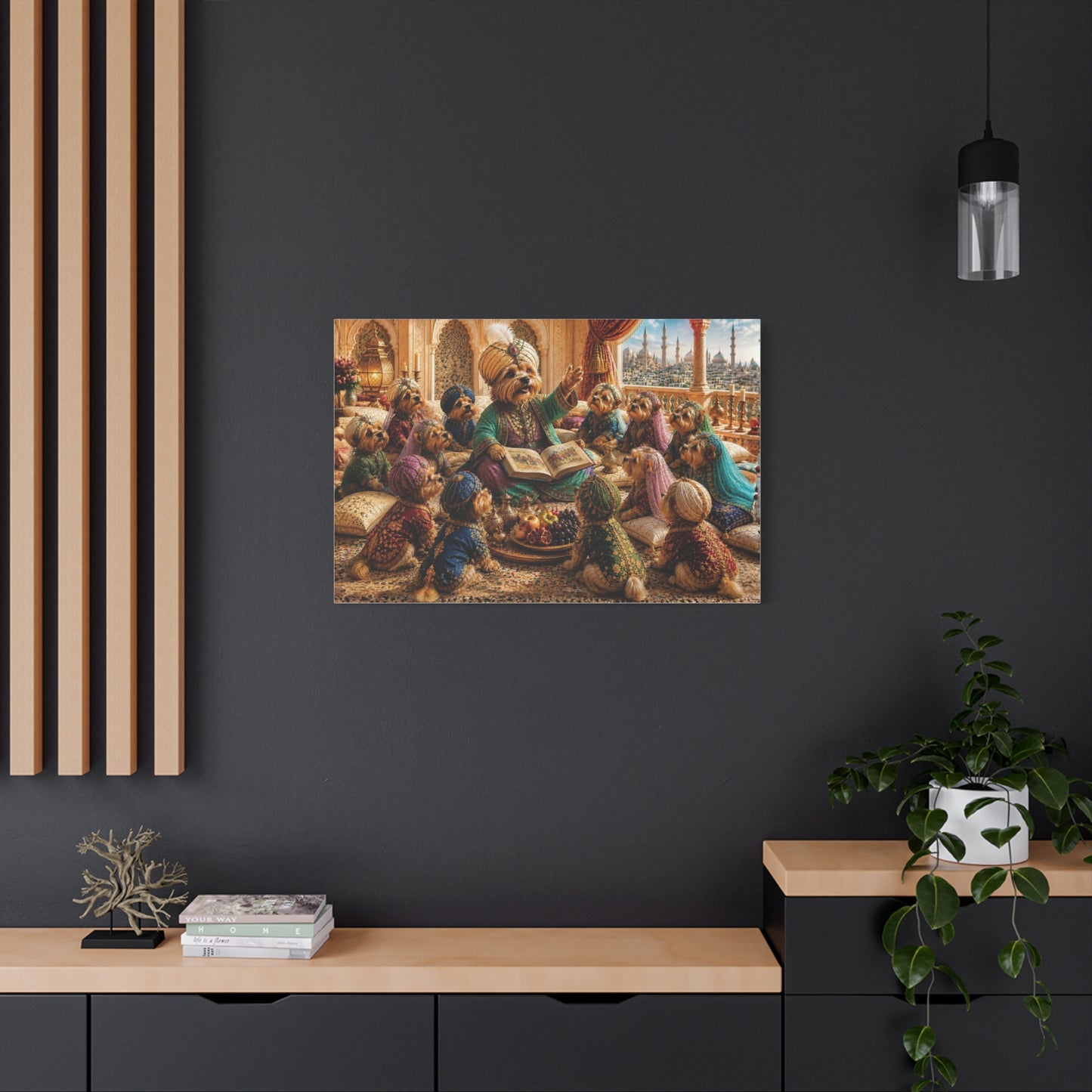 Yorkie Ottoman Sultan Canvas Wall Art – Antonio as Mehmed the Conqueror