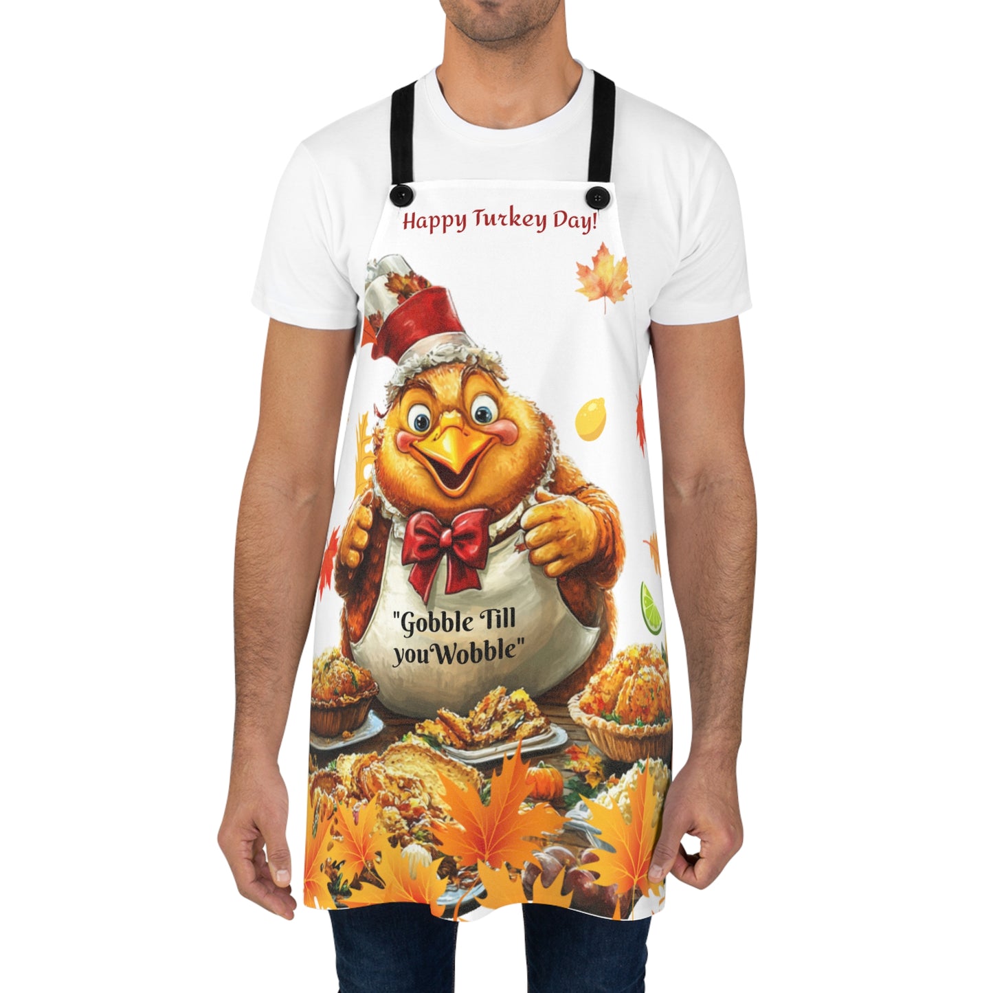 Funny Gobble till you Wobble Apron Gift for mother Grandmother Funny Gift Wife Birthday