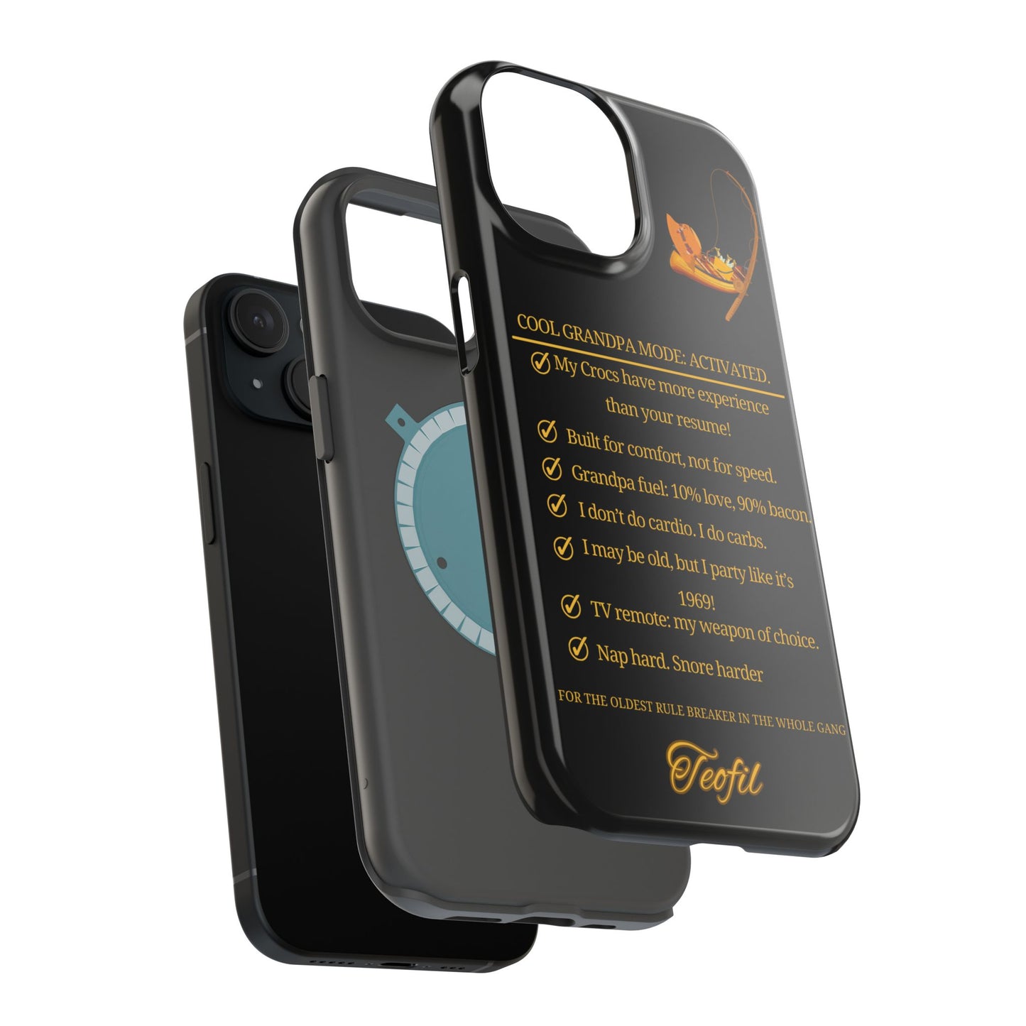Phone Case - Cool Grandpa Mode: Activated Magnetic Tough Case with Funny Quotes
