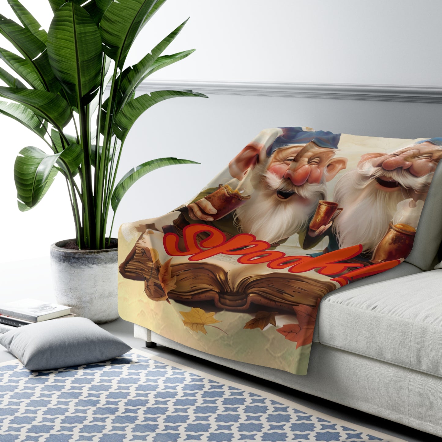 Straight Outta The book Ready To Spook - Sherpa Fleece Blanket