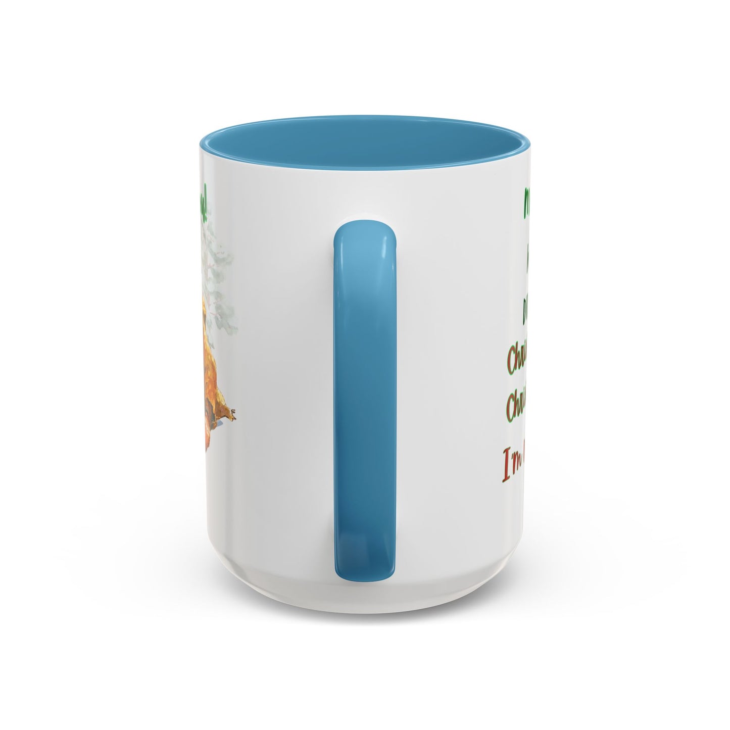 Accent Mug with Stylish Design - 11oz/15oz Coffee and Tea Cup, Christmas Humor Cup, Funny Christmas Gift, - lets give it a whirl
