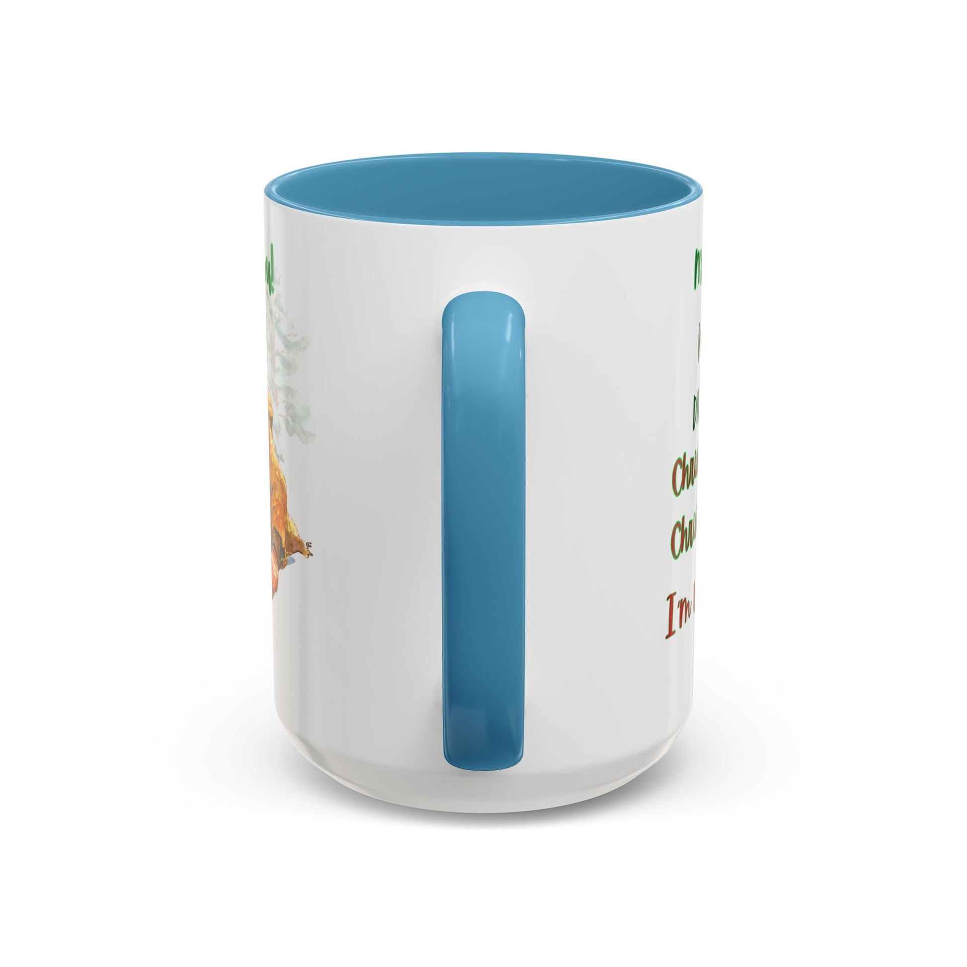 Accent Mug with Stylish Design - 11oz/15oz Coffee and Tea Cup, Christmas Humor Cup, Funny Christmas Gift, - lets give it a whirl