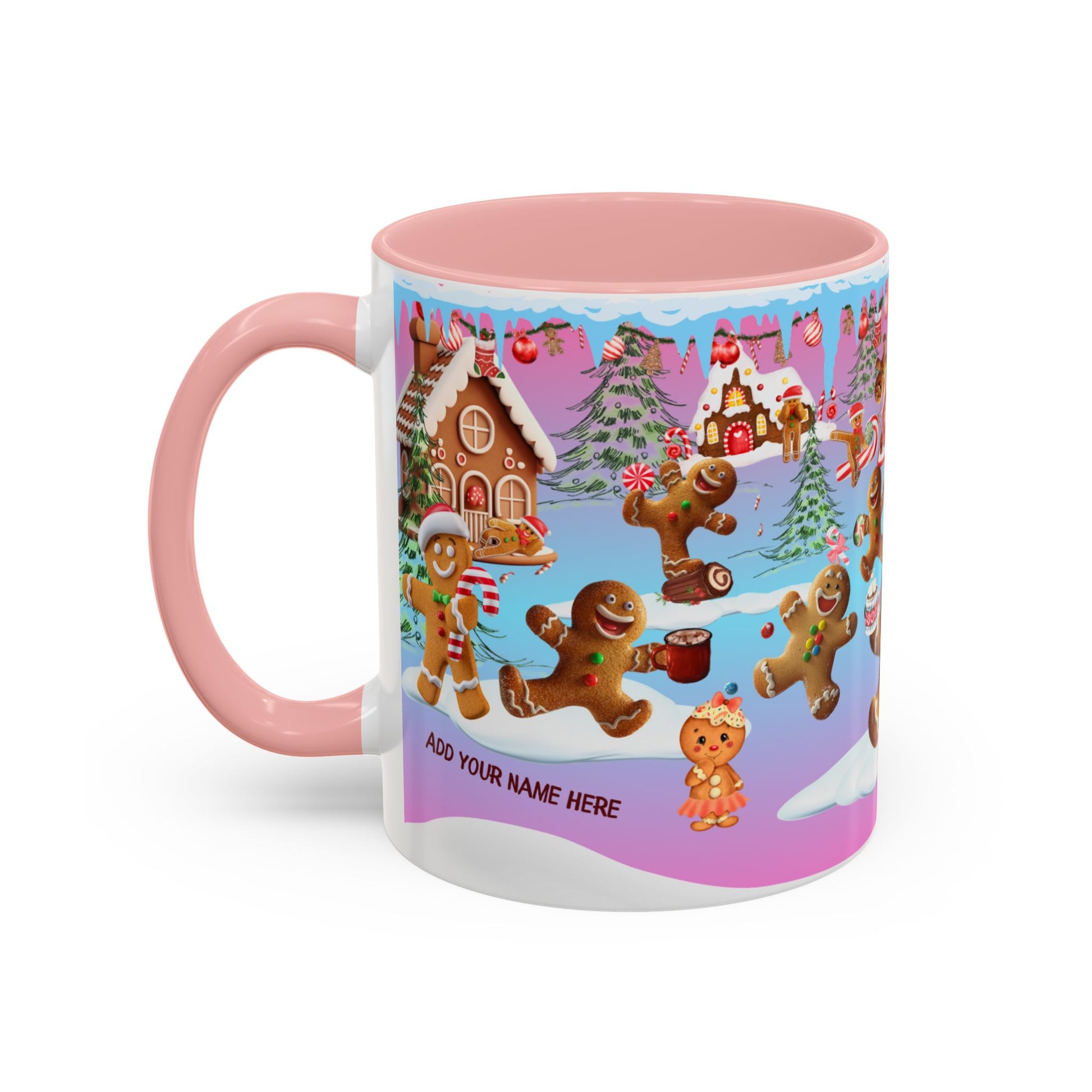 Coffee Mug - Gingerbreads Village Funny Design, 11oz & 15oz Funny Mug - lets give it a whirl