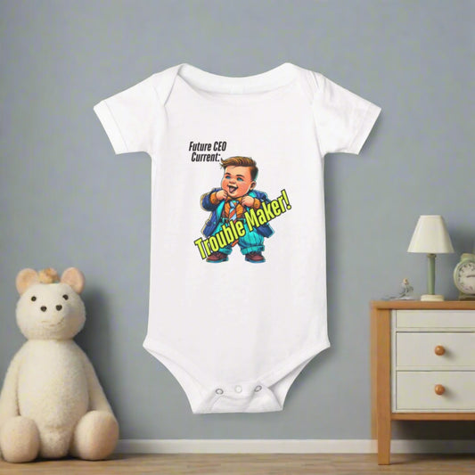 Funny Future CEO Infant Creeper,  Infant Jersey One piece