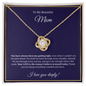 Unbreakable bond Love Knot Necklace – gift for Mother's Day or birthday
