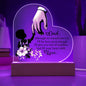 To My Dad | Printed Heart Acrylic Plaque