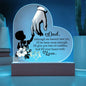 To My Dad | Printed Heart Acrylic Plaque