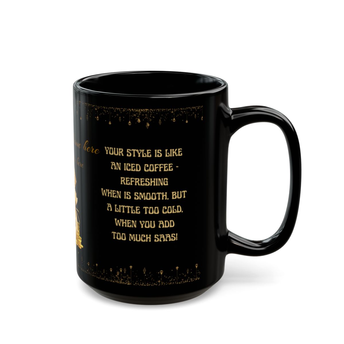 Luxury Black Mug (11oz, 15oz) Mug Funny Boss Season I Ceramic Mug Funny Gift for Boss Perfect gift for Coworkers