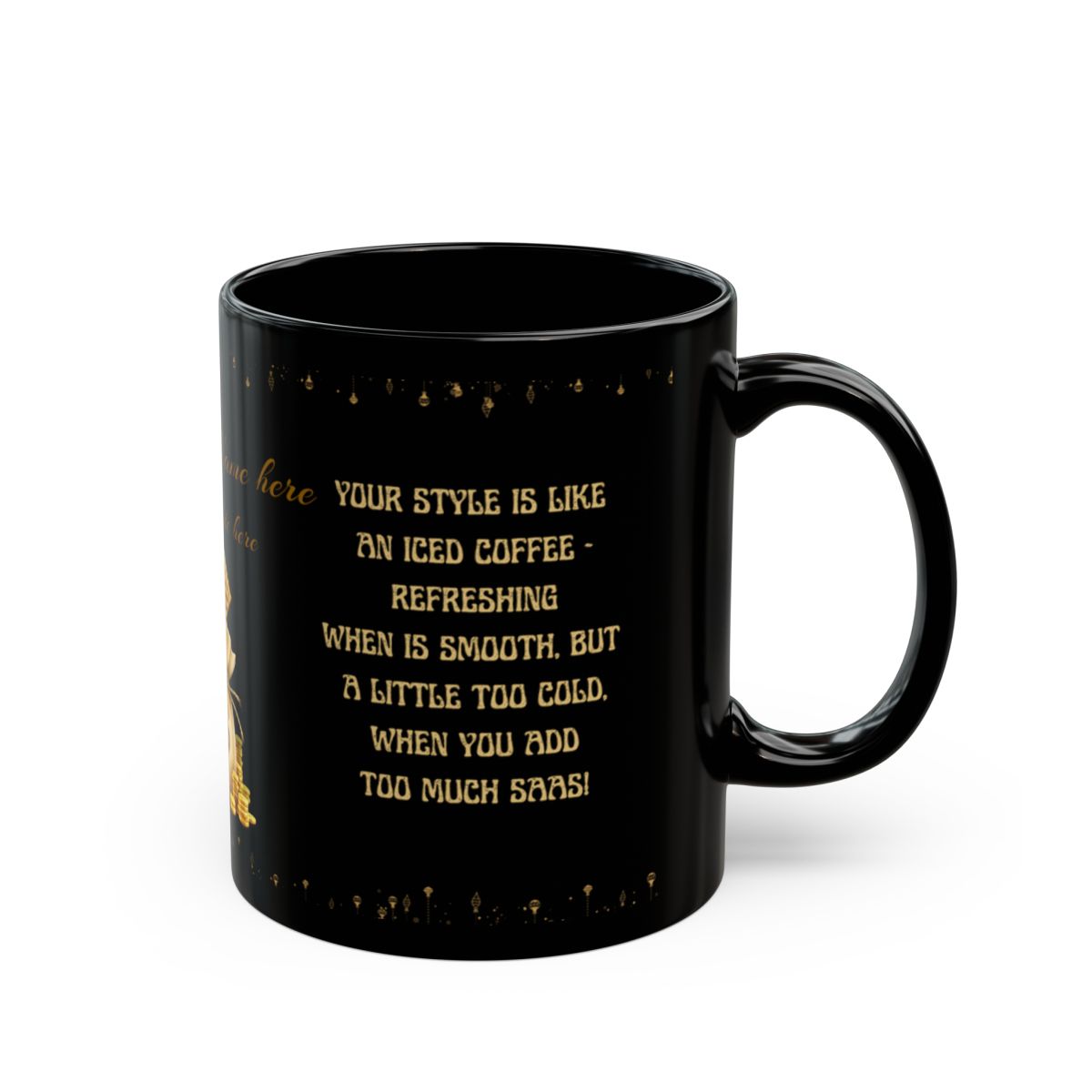 Luxury Black Mug (11oz, 15oz) Mug Funny Boss Season I Ceramic Mug Funny Gift for Boss Perfect gift for Coworkers