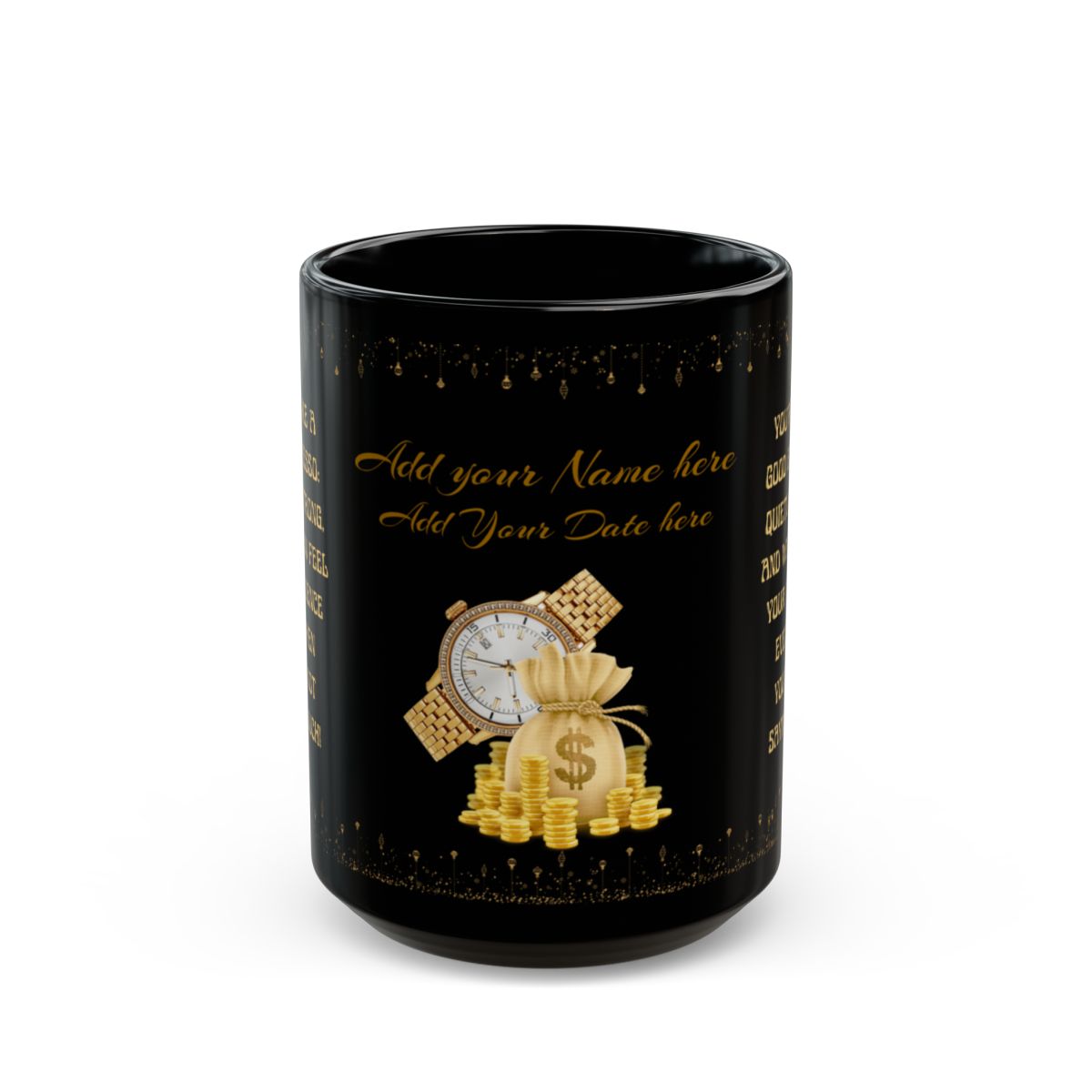 Luxury Black Mug (11oz, 15oz) Funny Boss Mug I Funny Gift For Boos Gift for Father Coworker Funny Office Gift