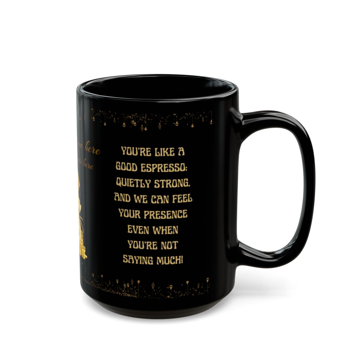 Luxury Black Mug (11oz, 15oz) Funny Boss Mug I Funny Gift For Boos Gift for Father Coworker Funny Office Gift