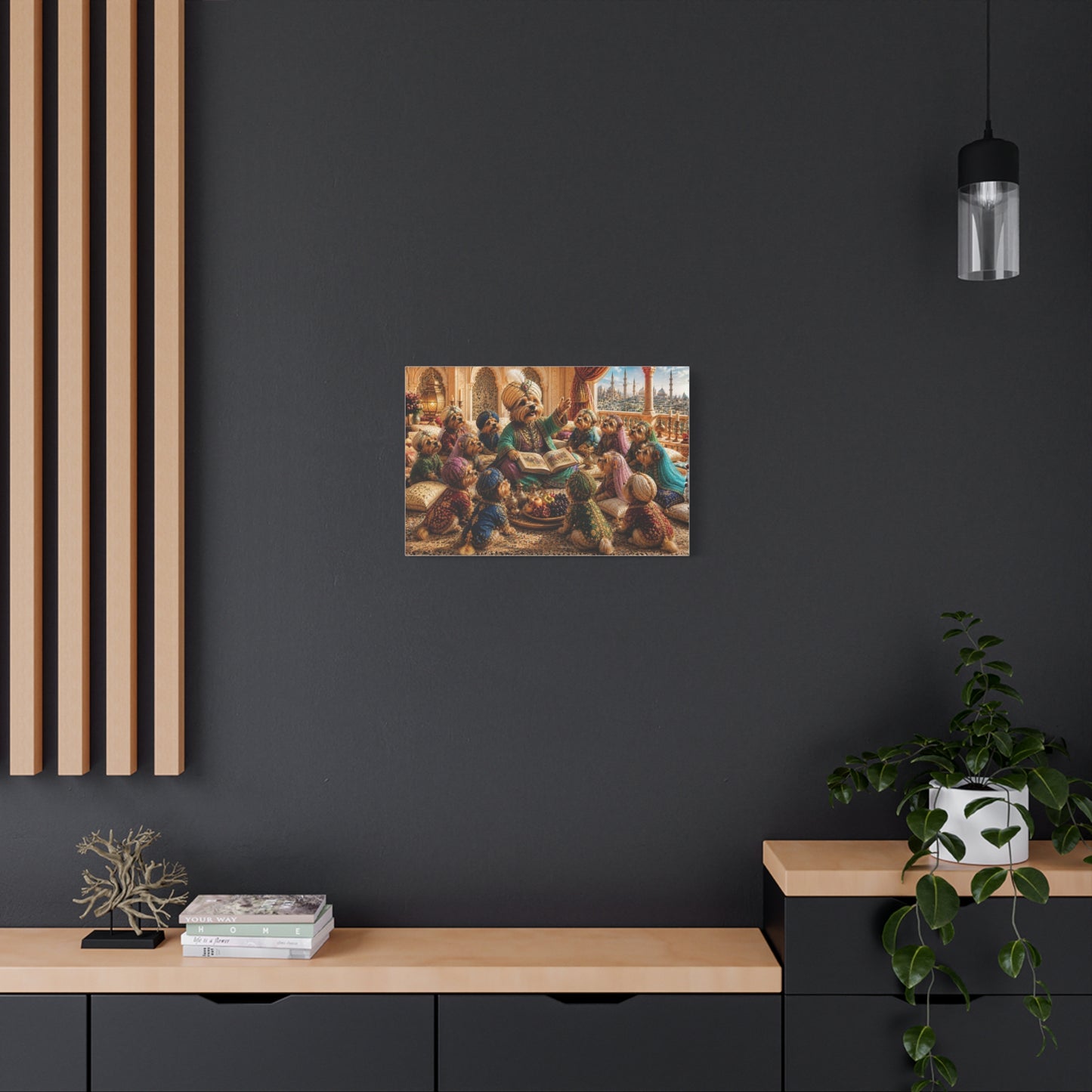 Yorkie Ottoman Sultan Canvas Wall Art – Antonio as Mehmed the Conqueror