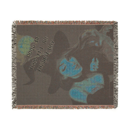 Halloween Witch Blanket - Be Good or I'll Visit You Tonight Throw