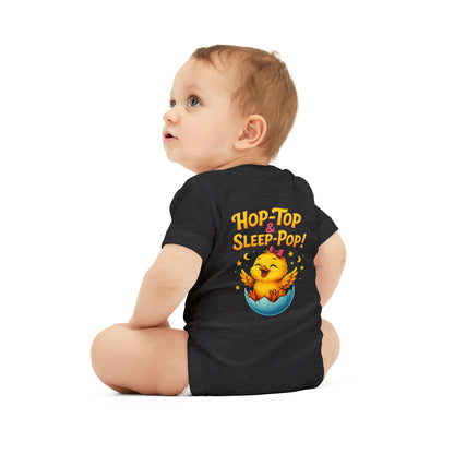 Infant One-Piece — 'Hop Top & Sleep Pop' Funny Baby Bodysuit