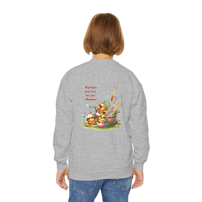 Funny Emotional Messages Youth Crewneck Sweatshirt - Perfect Gift for Mother's Day