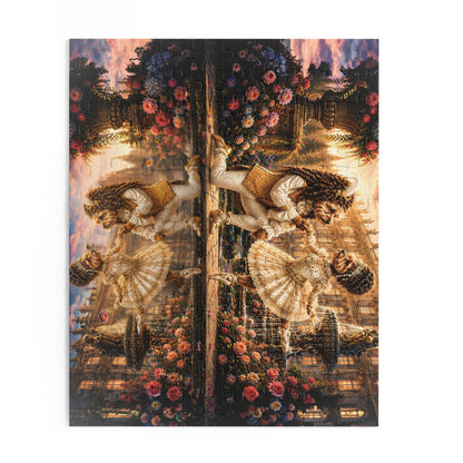 Yorkie Ballet Jigsaw Puzzle | Romantic Versailles Dog Art | Premium Gift | 120 or 500 Pieces