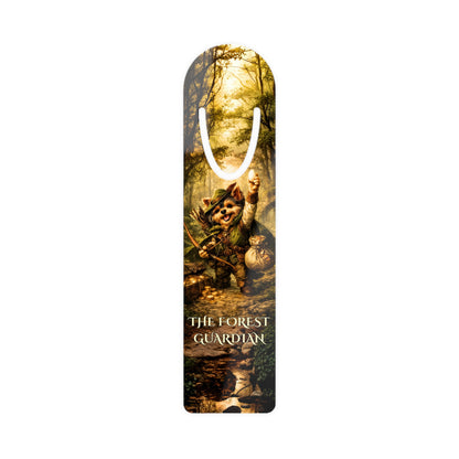 Bookmark with a forest design and 'The Forest Guardian' text.