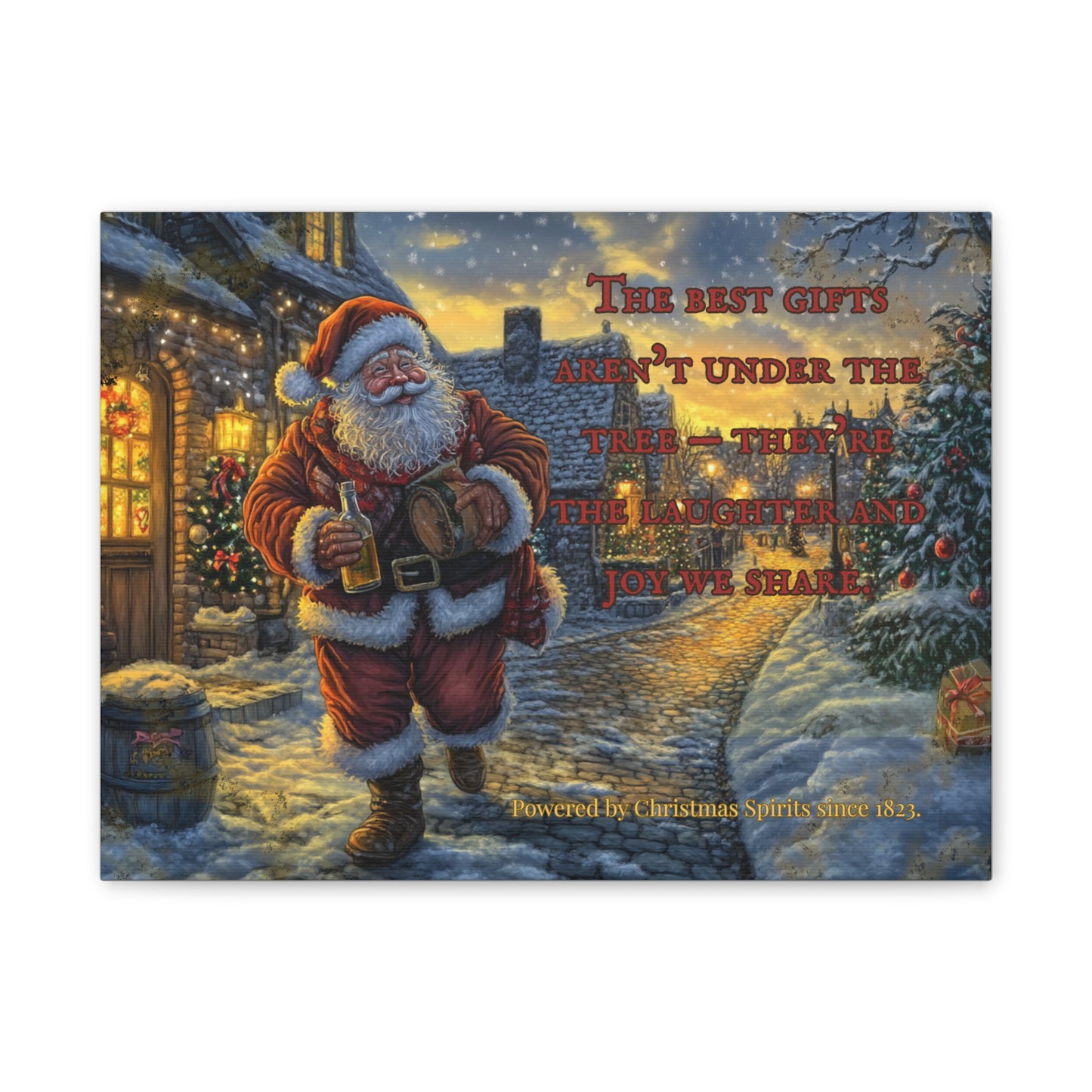 Santa Canvas Wall Art - Best Gifts Aren't Under Tree Christmas Decor