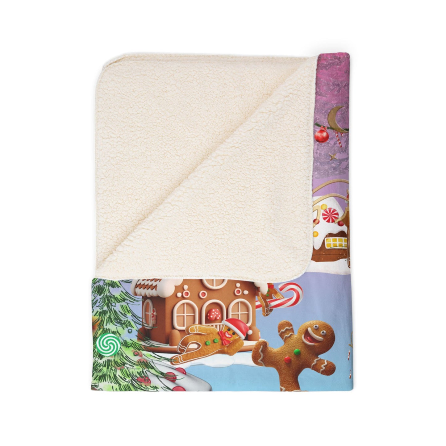 Sherpa Blanket - Funny Gingerbread Acrobats - To My Sweet Daughter