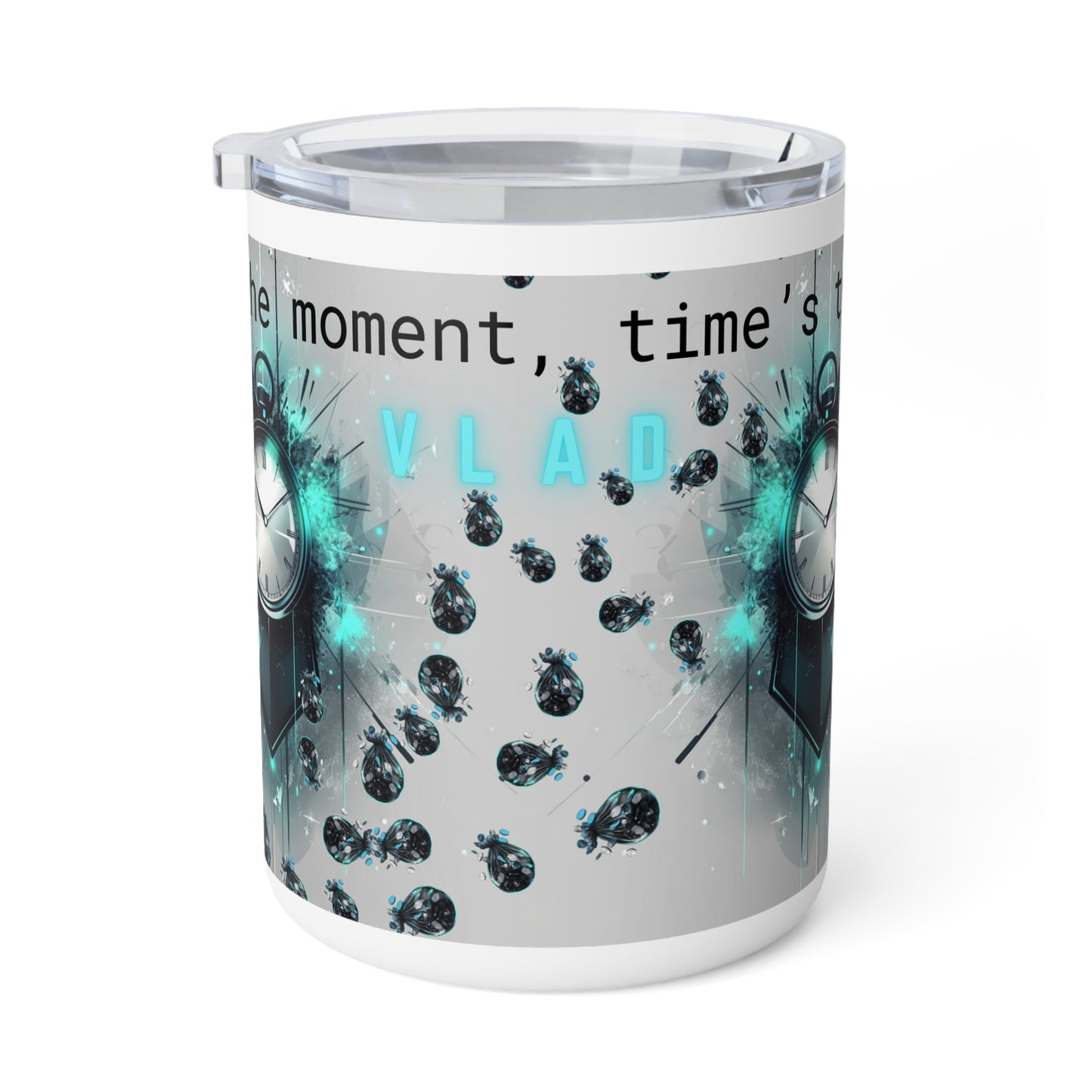 10oz Insulated Coffee Mug - Stainless Steel Travel Tumbler