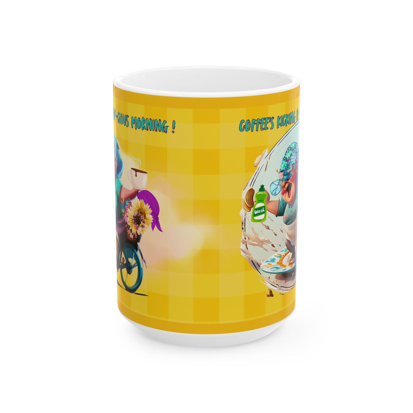 Funny Crazy Granny's Whimsical World Ceramic Mug (11oz, 15oz)