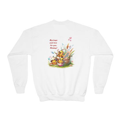 Funny Emotional Messages Youth Crewneck Sweatshirt - Perfect Gift for Mother's Day