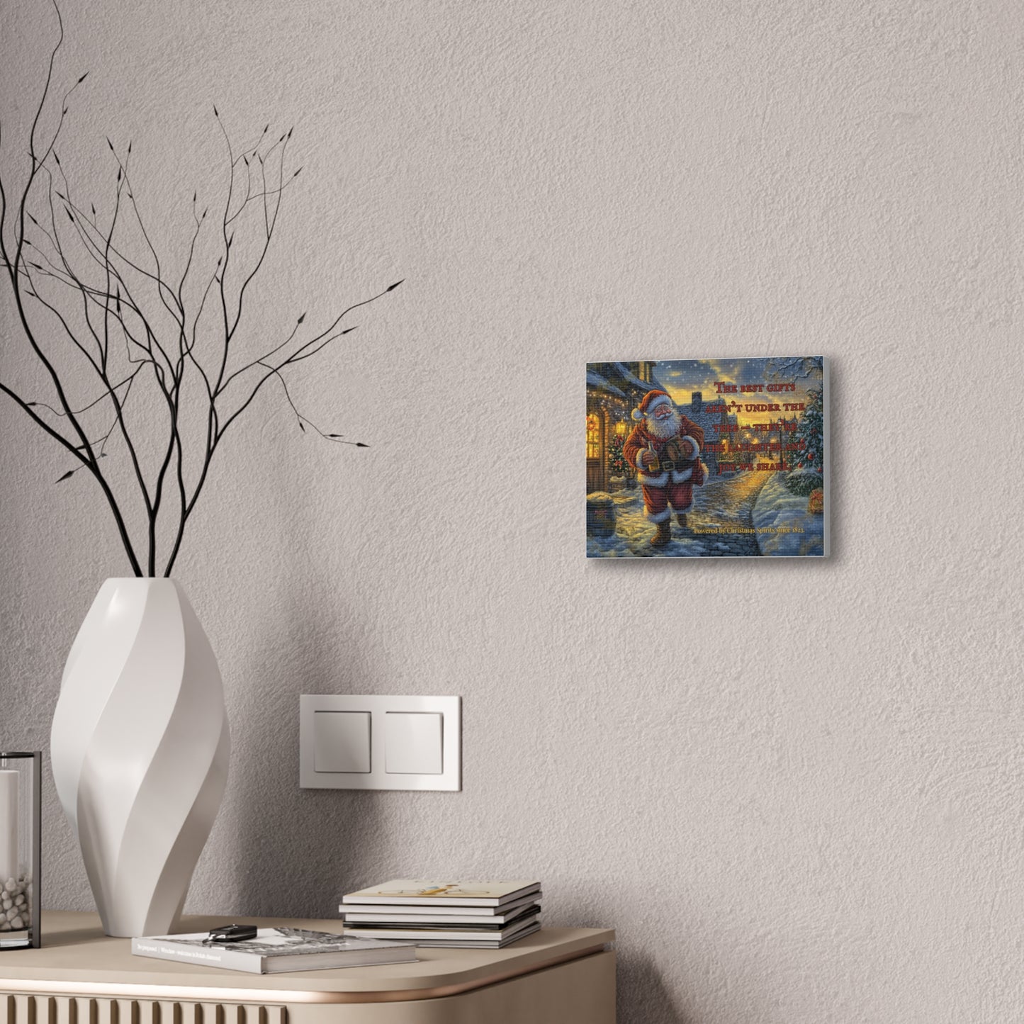 Santa Canvas Wall Art - Best Gifts Aren't Under Tree Christmas Decor