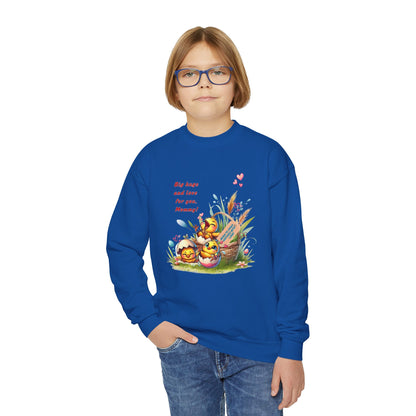 Funny Emotional Messages Youth Crewneck Sweatshirt - Perfect Gift for Mother's Day