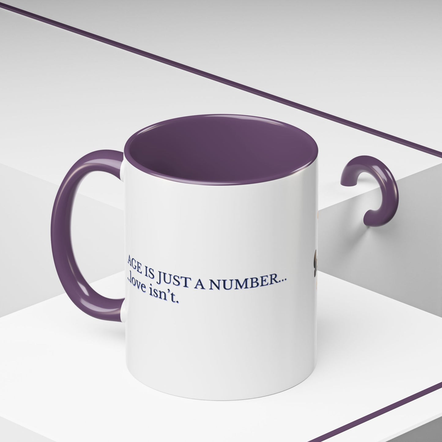 Coffee Mug - Age is Just a Number Funny Quote - Valentines Day Birthday Gift