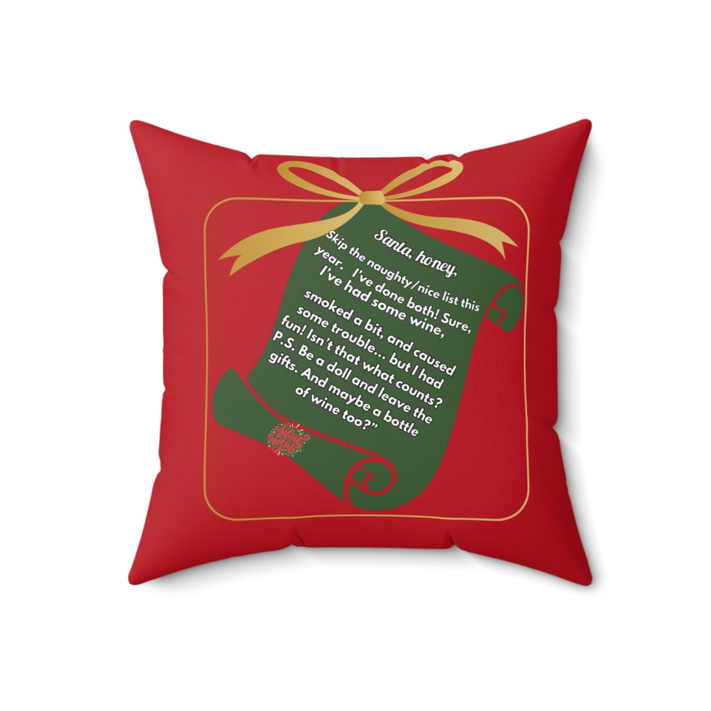 Funny Santa Square Pillow