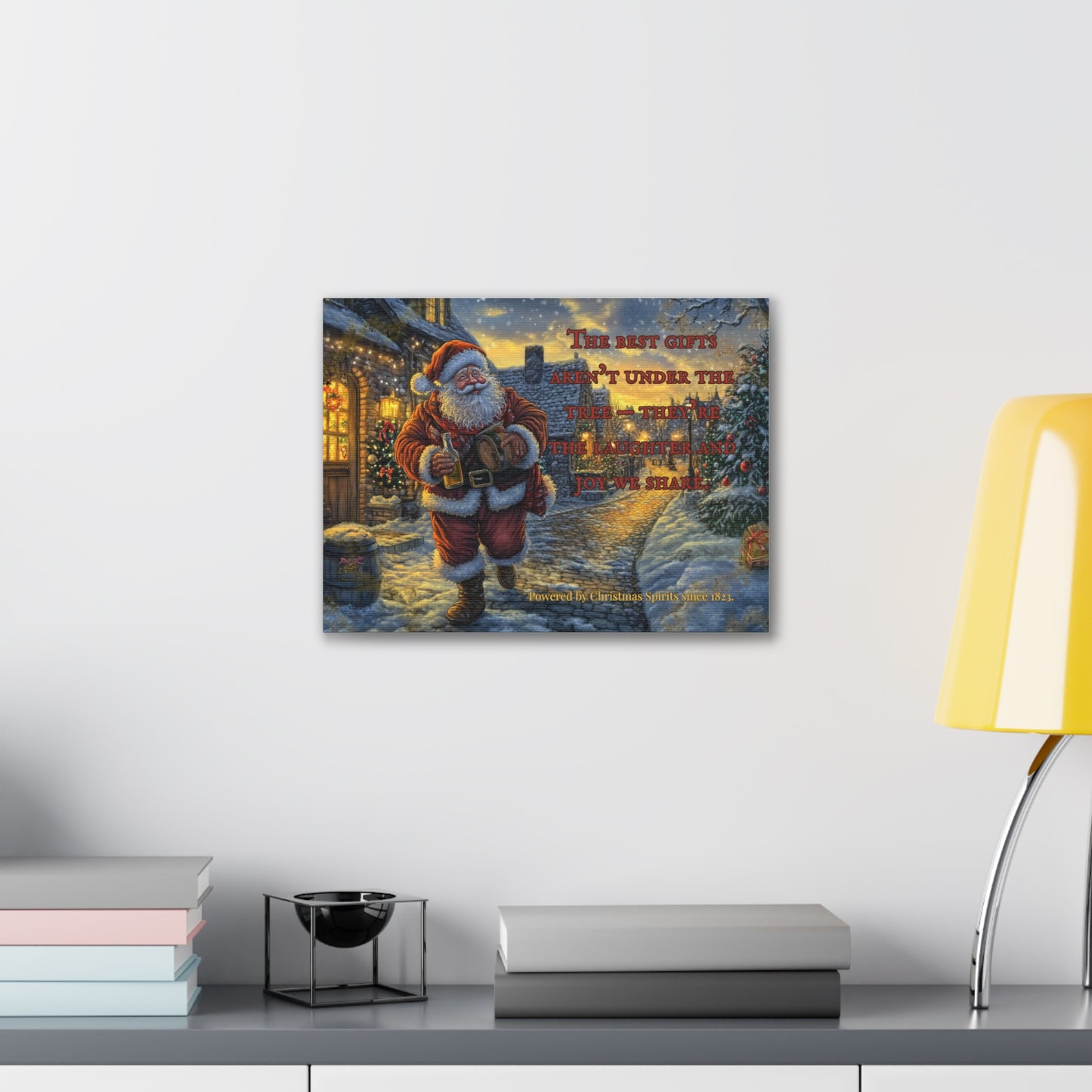Santa Canvas Wall Art - Best Gifts Aren't Under Tree Christmas Decor