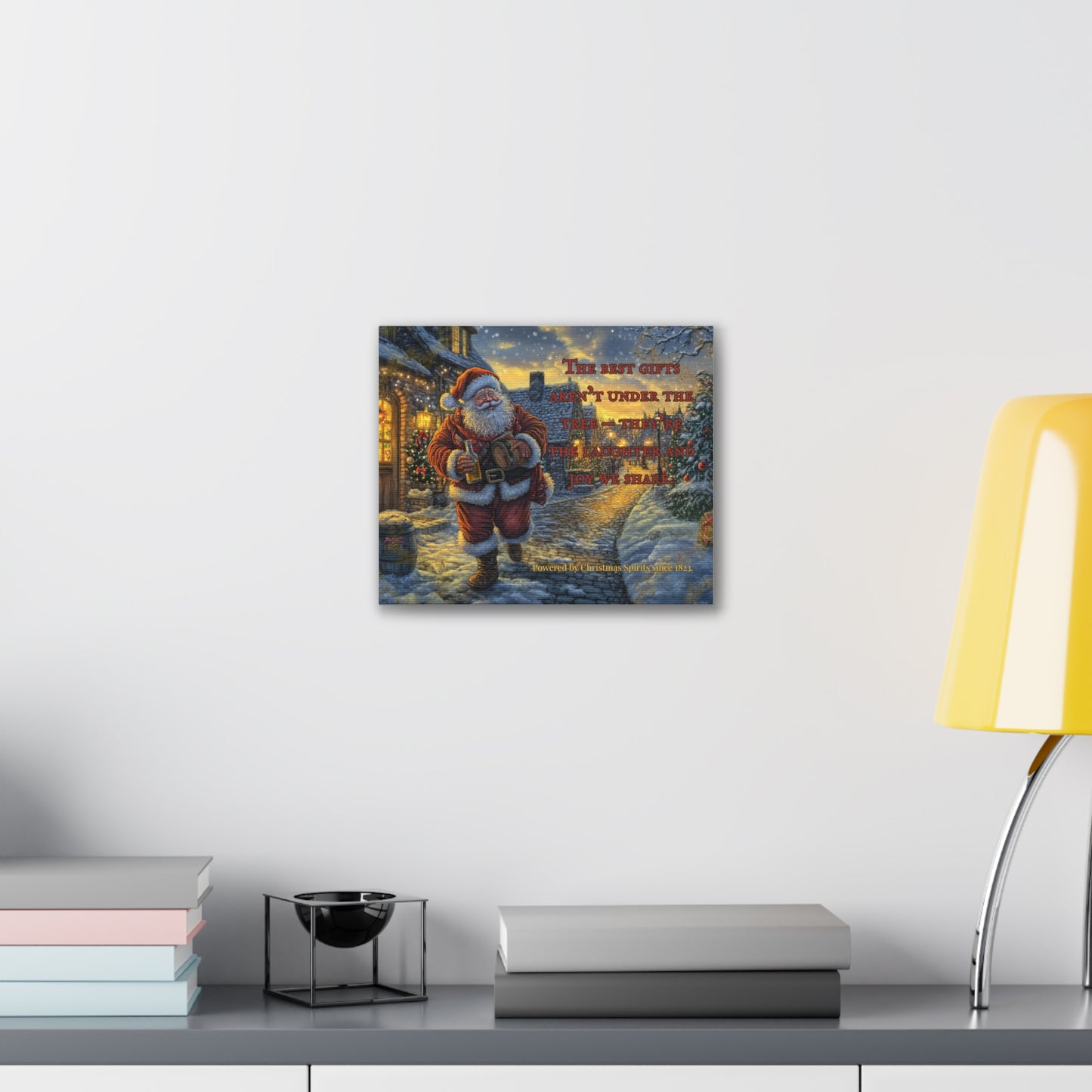 Santa Canvas Wall Art - Best Gifts Aren't Under Tree Christmas Decor