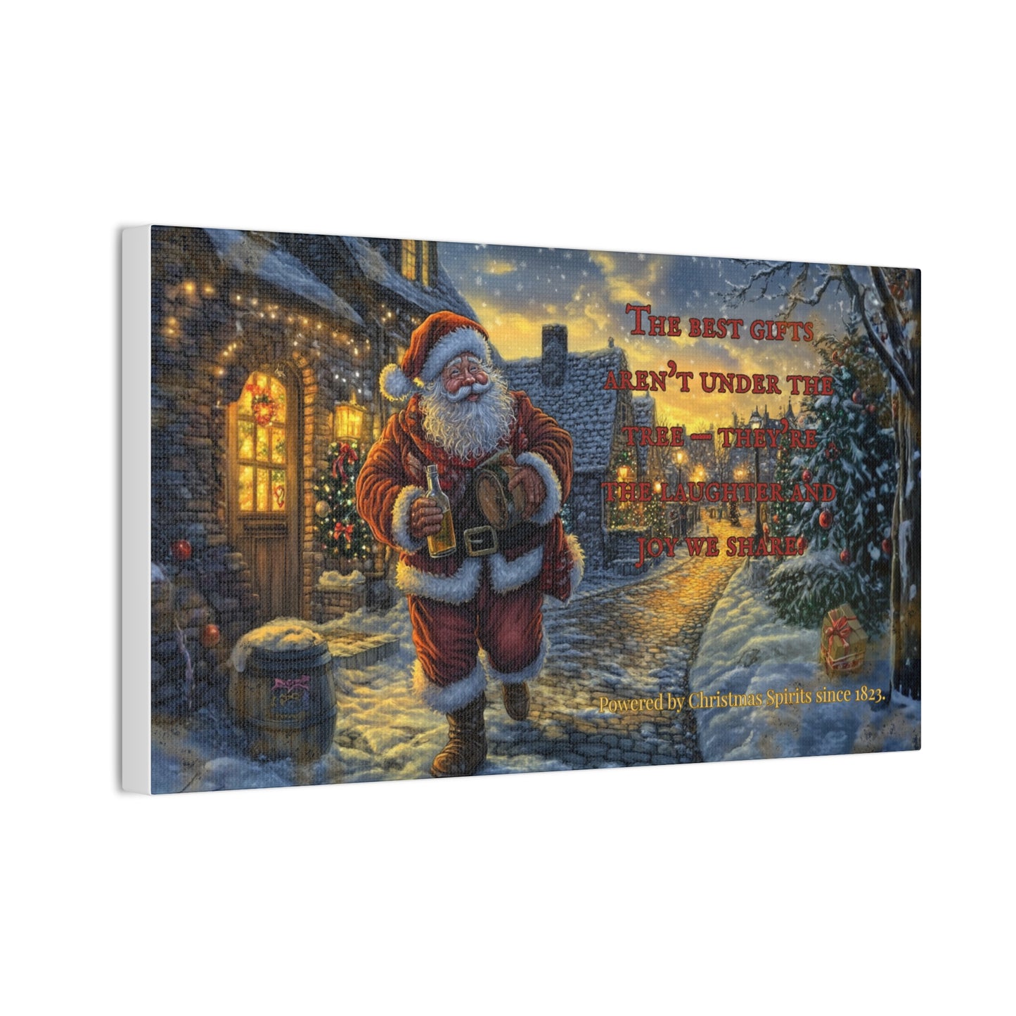 Santa Canvas Wall Art - Best Gifts Aren't Under Tree Christmas Decor