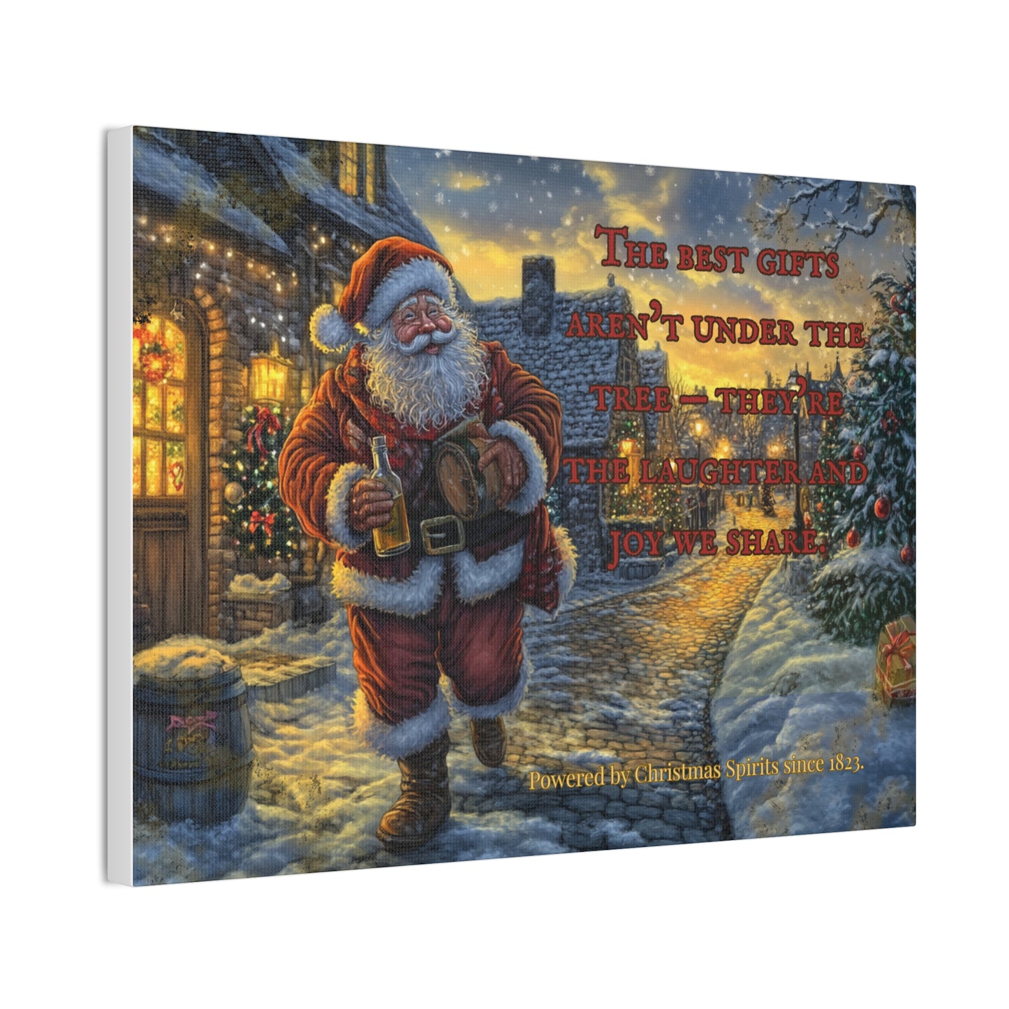 Santa Canvas Wall Art - Best Gifts Aren't Under Tree Christmas Decor