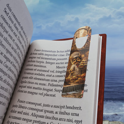 Yorkie Chef Bookmark | Whimsical Dog Baker, Cake Lover Reading Accessory