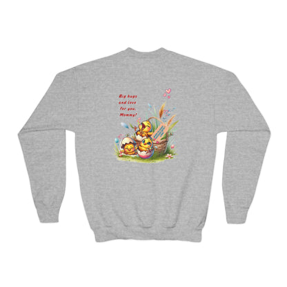 Funny Emotional Messages Youth Crewneck Sweatshirt - Perfect Gift for Mother's Day