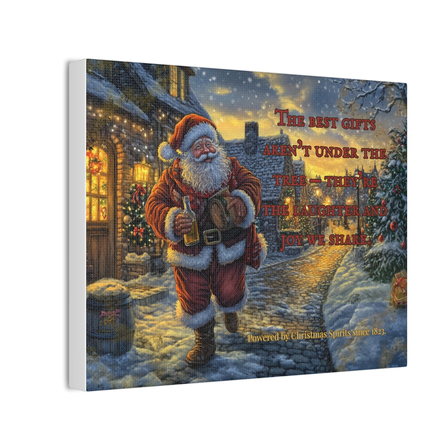 Santa Canvas Wall Art - Best Gifts Aren't Under Tree Christmas Decor