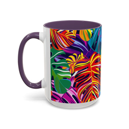 Hawaiian Palm Tree Mug - Tropical Coffee Cup 11oz/15oz