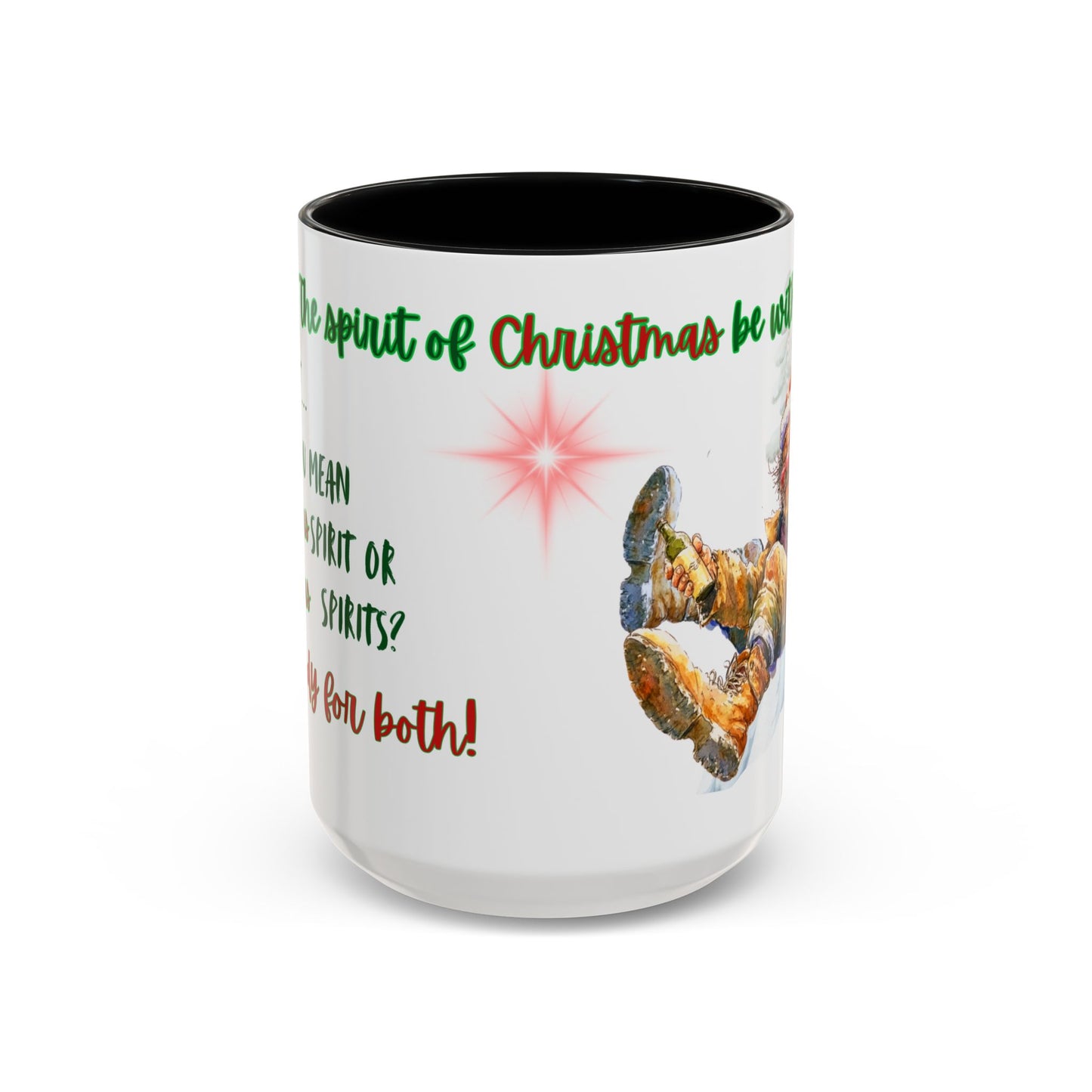 Accent Mug with Stylish Design - 11oz/15oz Coffee and Tea Cup, Christmas Humor Cup, Funny Christmas Gift,