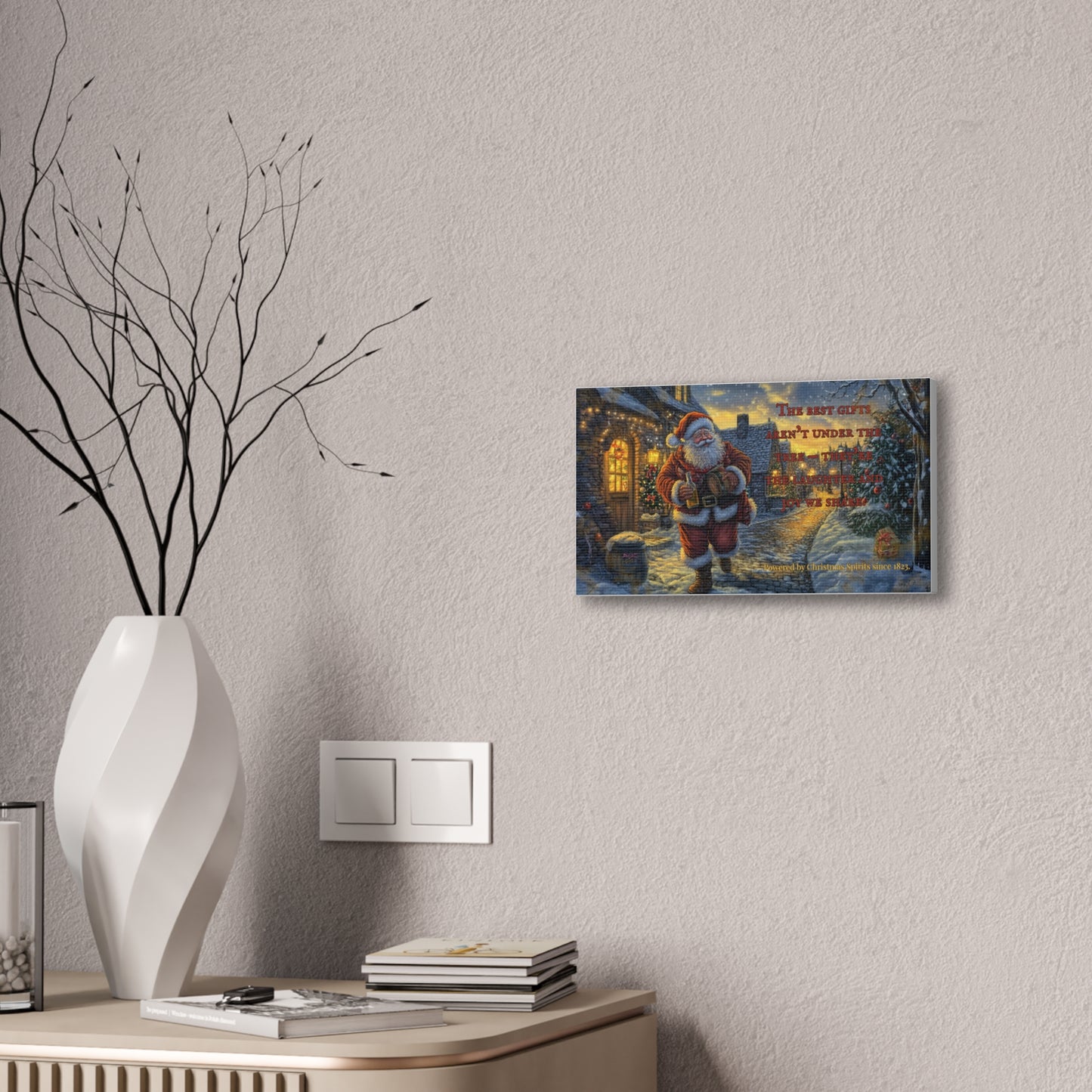 Santa Canvas Wall Art - Best Gifts Aren't Under Tree Christmas Decor