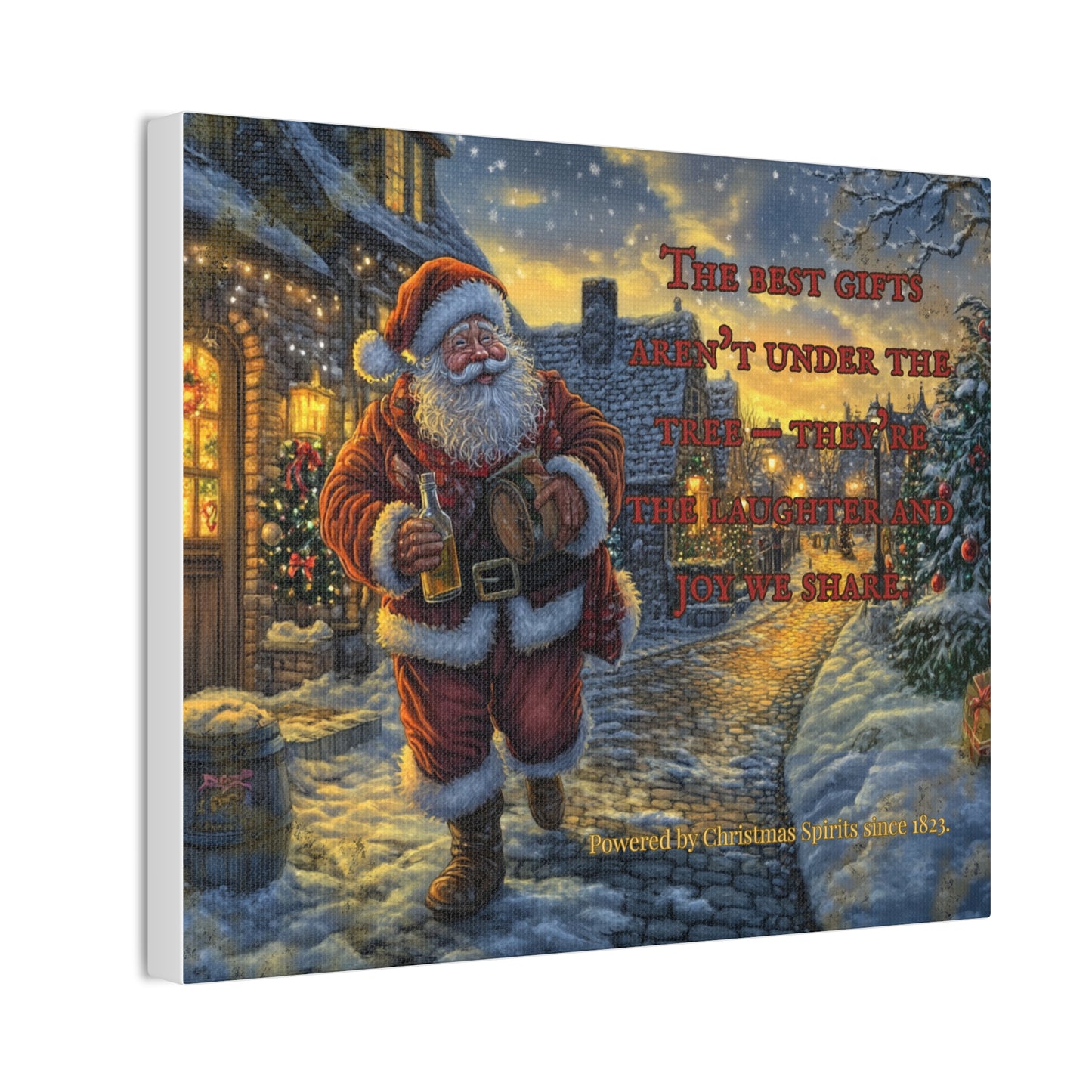 Santa Canvas Wall Art - Best Gifts Aren't Under Tree Christmas Decor