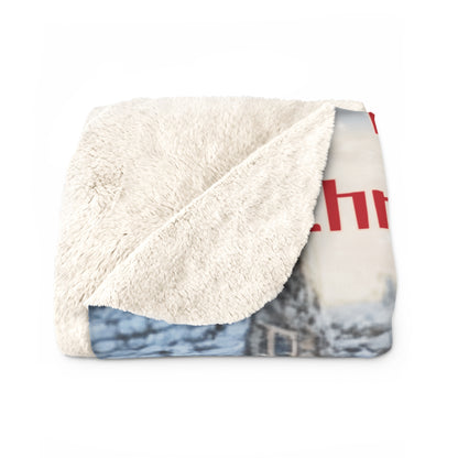 Sherpa Fleece Blanket - Spirit of Christmas or Spirits of Christmas Funny Holiday Throw Funny gift for Grandfather  Funny Gift For Father or Friends