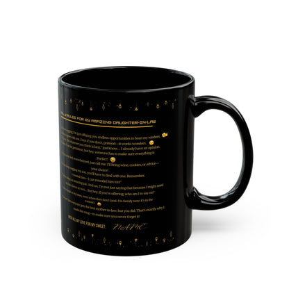 Mug with the message: 'You’re doing an amazing job… and maybe I’ll need a favor or two!