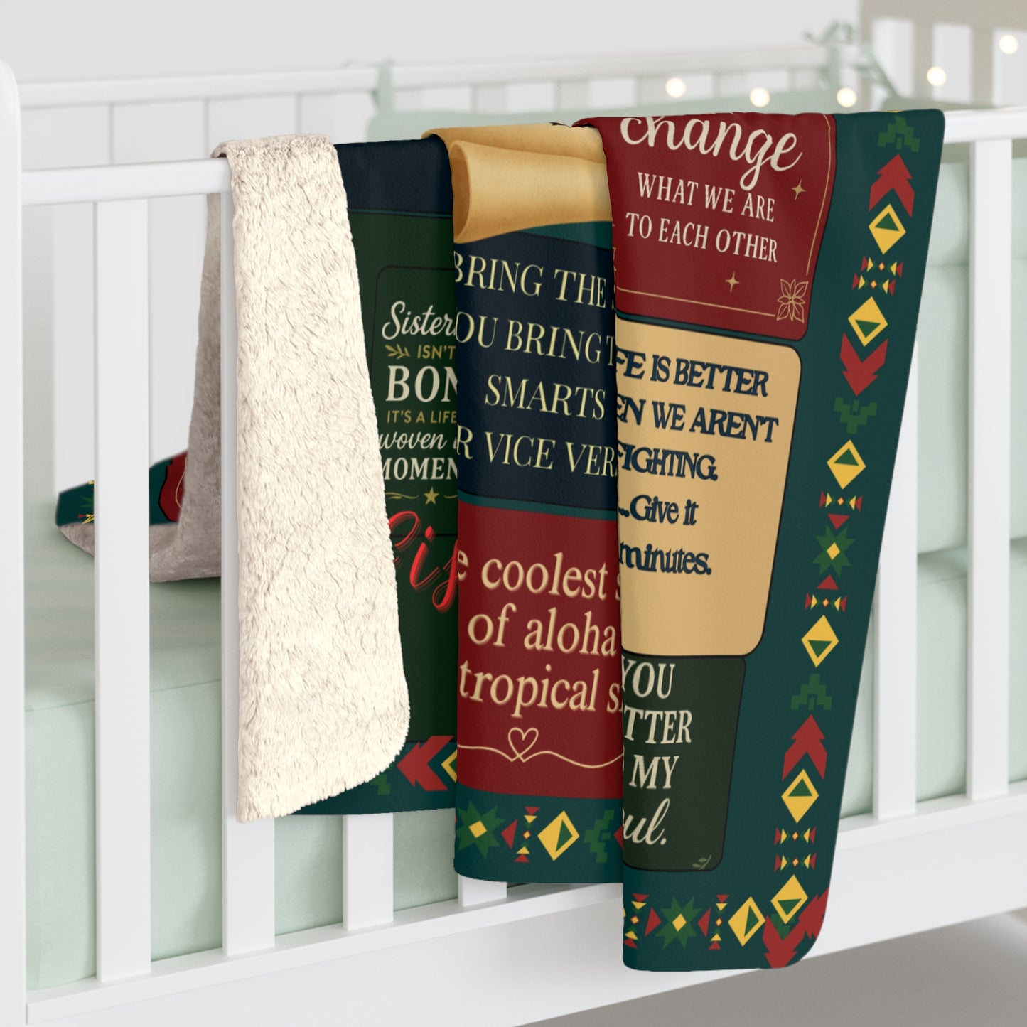 Miles Apart Sister Sherpa Blanket - Close At Heart Keepsake Gift