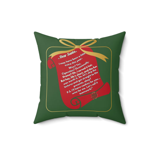 Funny Santa Square Pillow