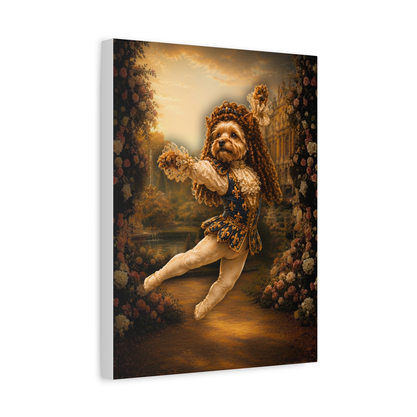 Antonio the Yorkie — Royal Ballerino | Stretched Canvas Print