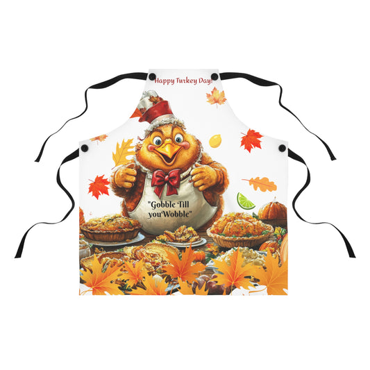 Funny Gobble till you Wobble Apron Gift for mother Grandmother Funny Gift Wife Birthday