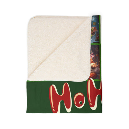 Sherpa Christmas Blanket - Funny Ho Ho Ho Holiday Messages