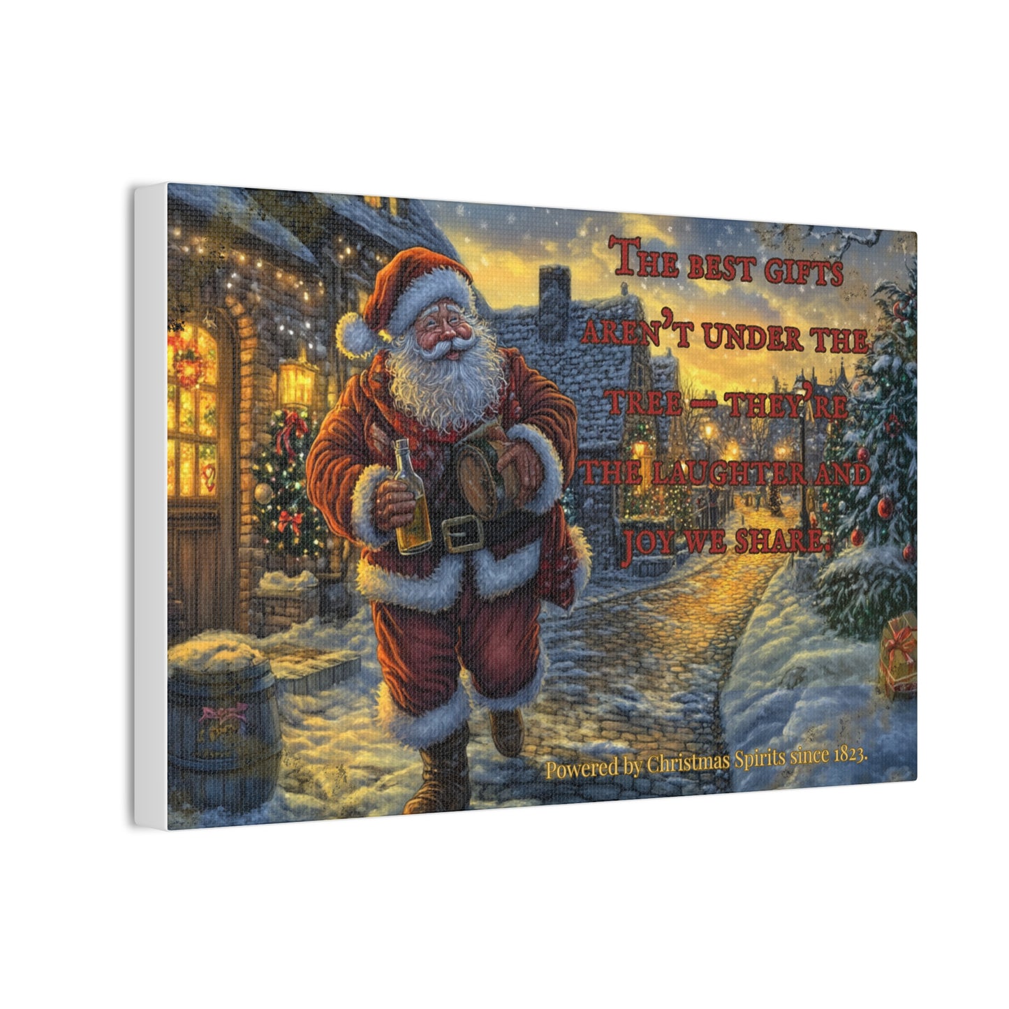 Santa Canvas Wall Art - Best Gifts Aren't Under Tree Christmas Decor